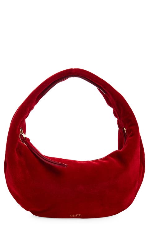 Mini Olivia Suede Hobo Bag