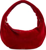 Khaite Mini Olivia Suede Hobo Bag