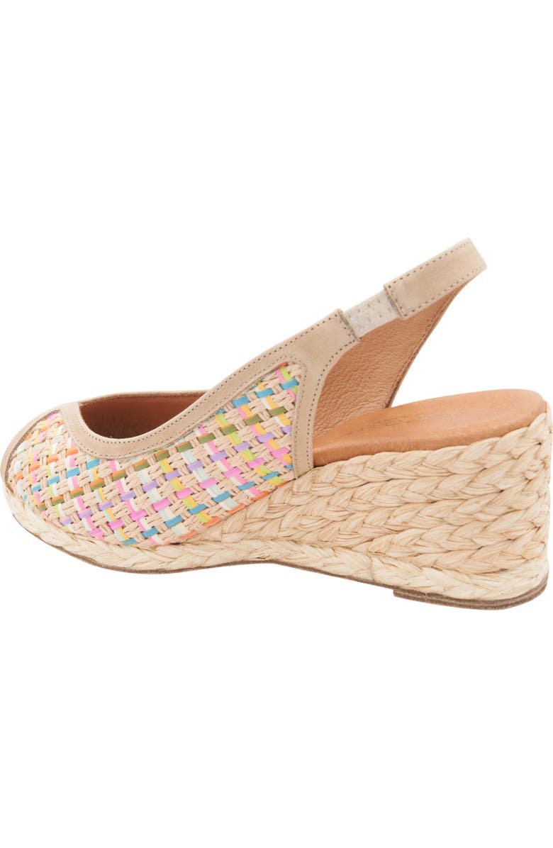 André Assous Audrey Espadrille Wedge Sandal, Alternate, color, Natural Multi