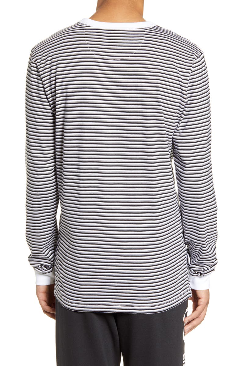 Vans Microstripe Embroidered Long Sleeve T-Shirt, Alternate, color, 