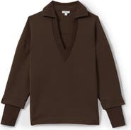 Reiss Bernie Johnny Collar Sweatshirt