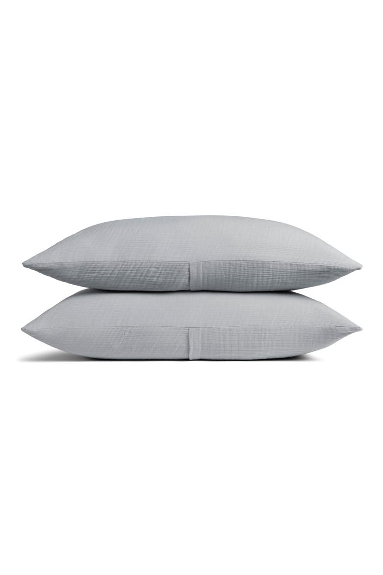 Cloud Cotton Set of 2 Pillow Shams, Main, color, SKY