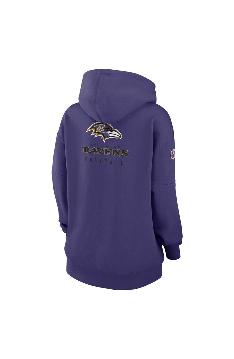 Nike Women's Nike Purple Baltimore Ravens 2023 Sideline Club Fleece Pullover Hoodie, Alternate, color,