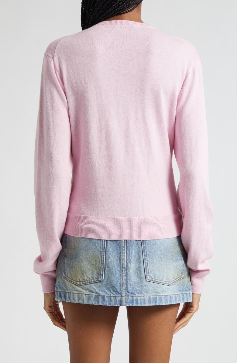 Area Crystal Knot Cotton 
Cashmere Cardigan, Alternate, color, 