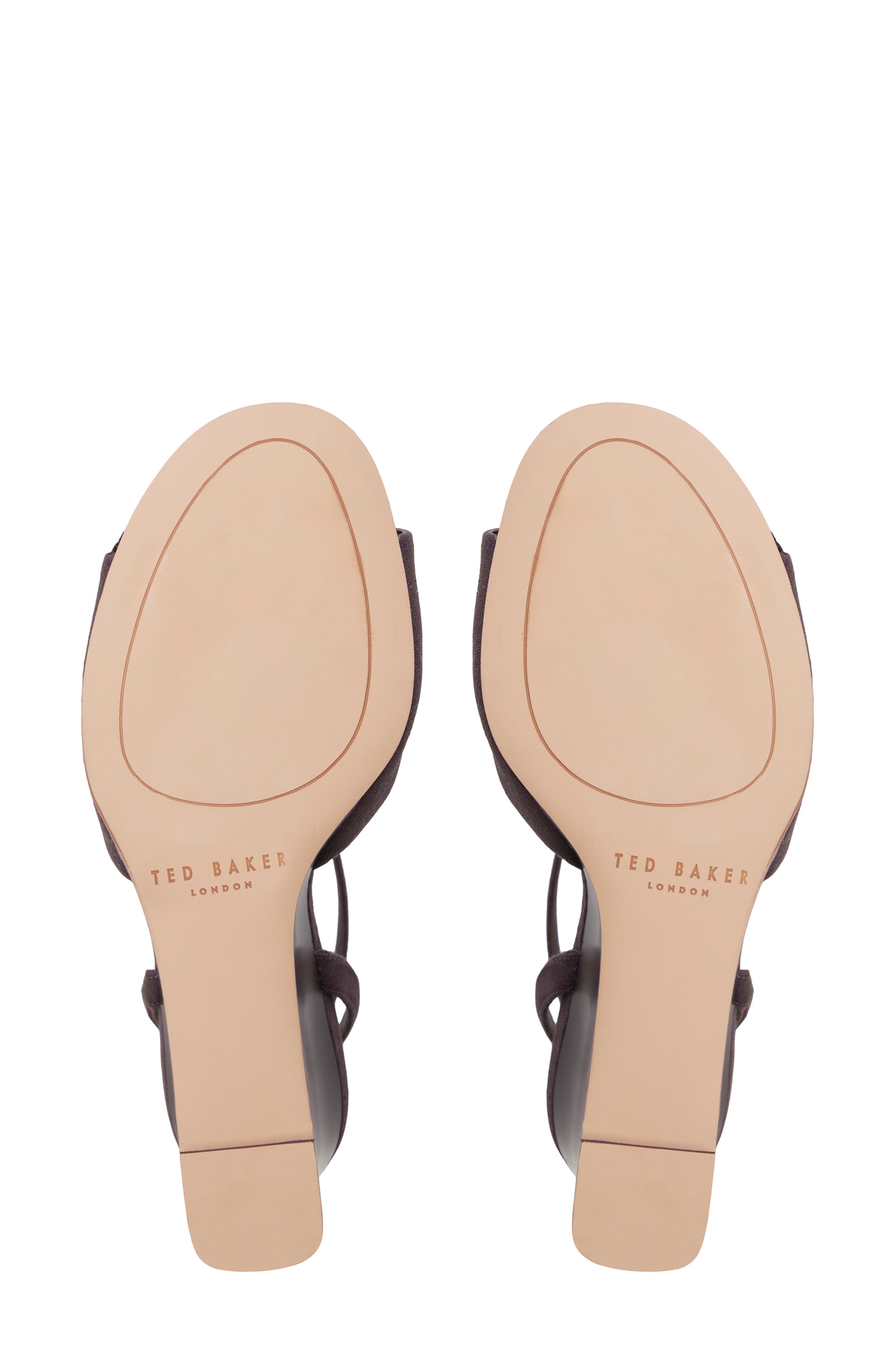Ted Baker Bridget Ankle Strap Wedge Sandal, Alternate, color, Dark Brown