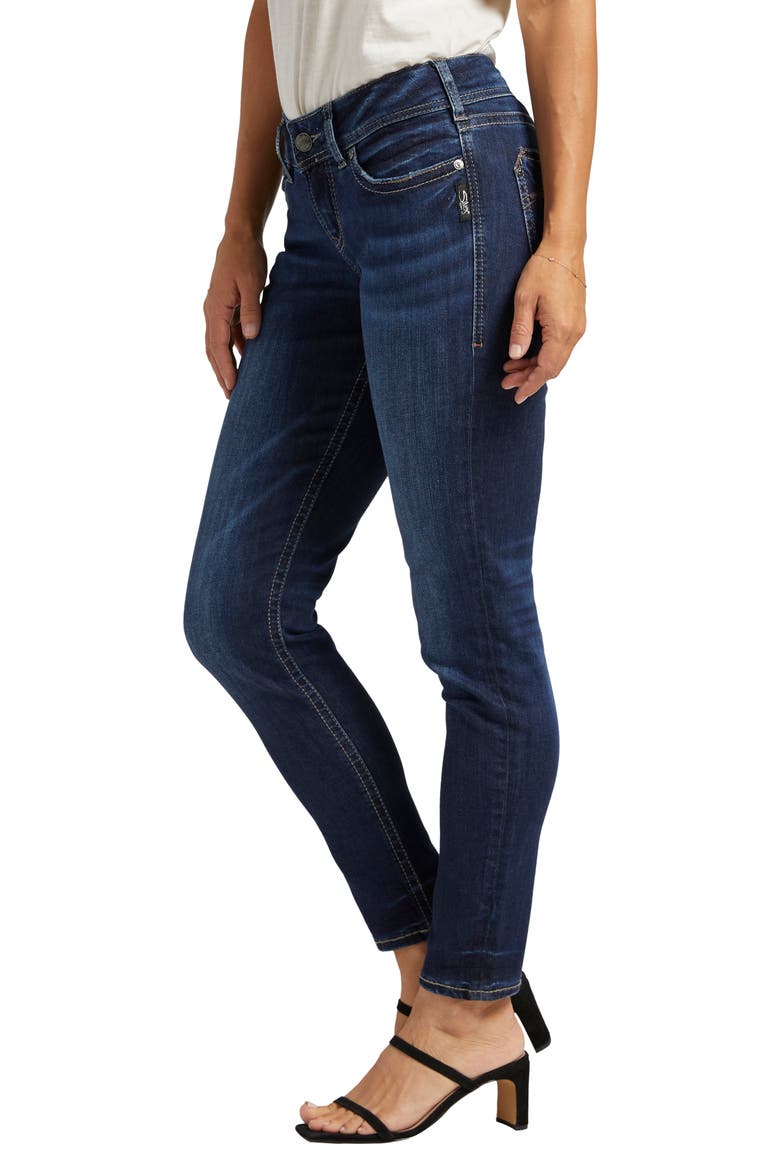 Suki Distressed Skinny Fit Jeans, Alternate, color, INDIGO