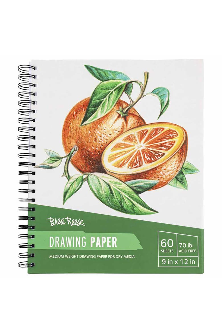 Drawing Paper Pad Spiralbound 60 Sheets 9X12" 70 Lb, Main, color, Multicolored