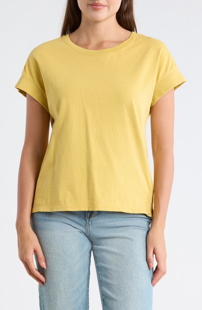 C & C California Cassandra Sunwashed Relaxed Cotton T-Shirt, Main, color, Jojoba