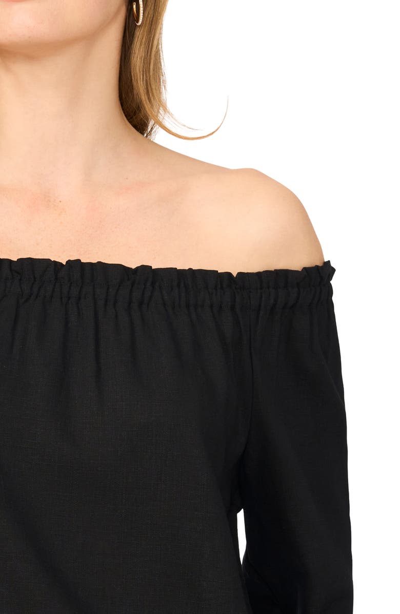 Vince Camuto Off the Shoulder Puff Sleeve Top, Alternate, color,