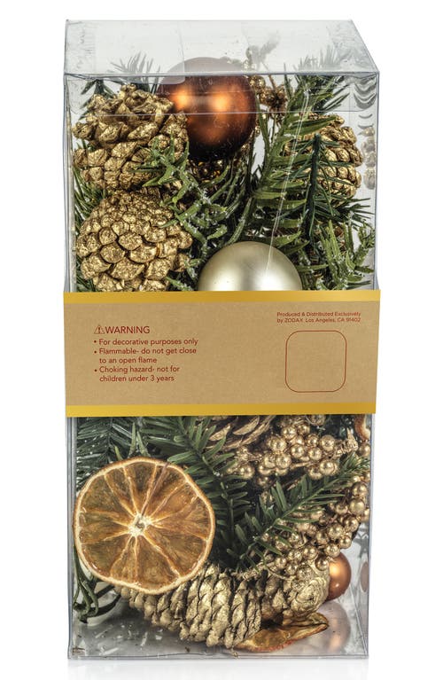 Zodax Holiday Botanical Vase & Bowl Filler In Green