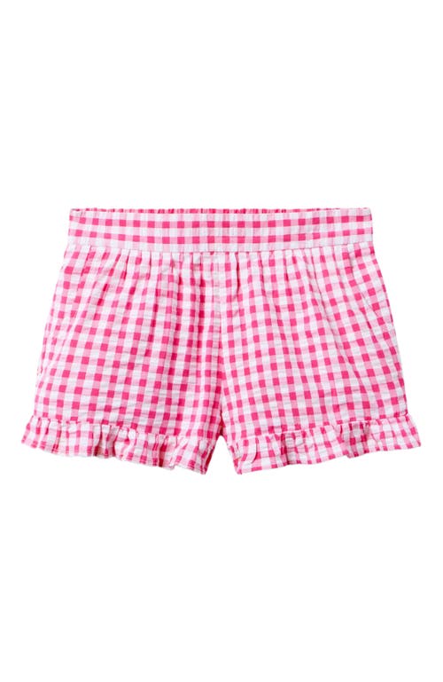 Janie And Jack Girls Gingham Short In Green