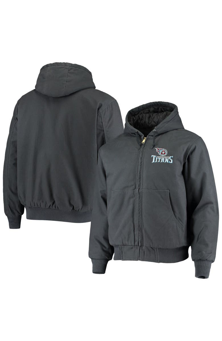 DUNBROOKE Men's Dunbrooke Navy Tennessee Titans Dakota Cotton Canvas Hooded Jacket, Main, color, 