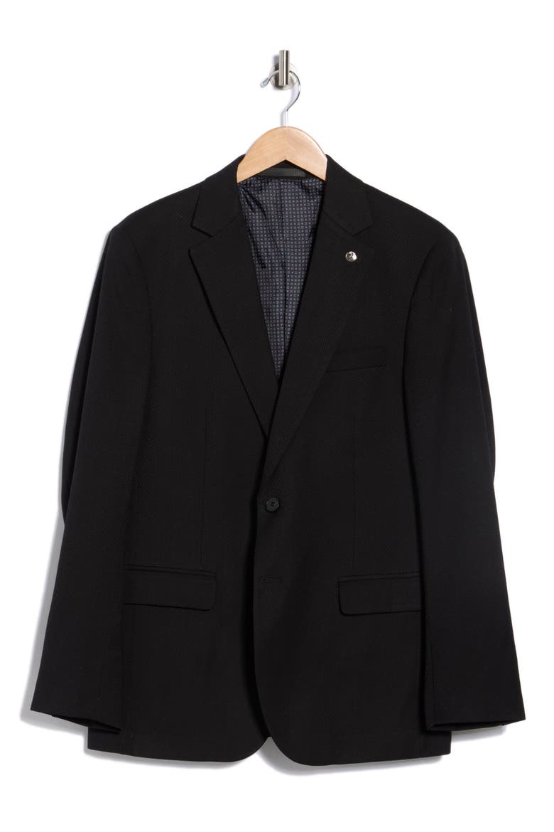 Slim Fit Blazer, Alternate, color, BLACK