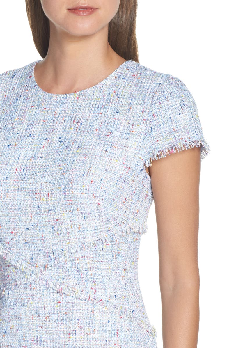 Eliza J Sheath Tweed Sheath Dress, Alternate, color,
