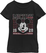 Mickey & Friends Girl's Mickey & Friends Retro 1928 Wink Face Graphic T-Shirt
