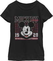 Mickey & Friends Girls' Retro 1928 Wink Face T-Shirt