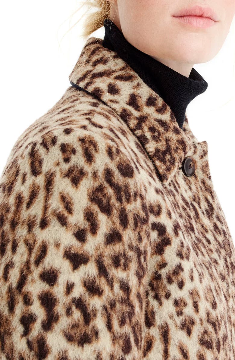 J.Crew Double Leopard Topcoat, Alternate, color,
