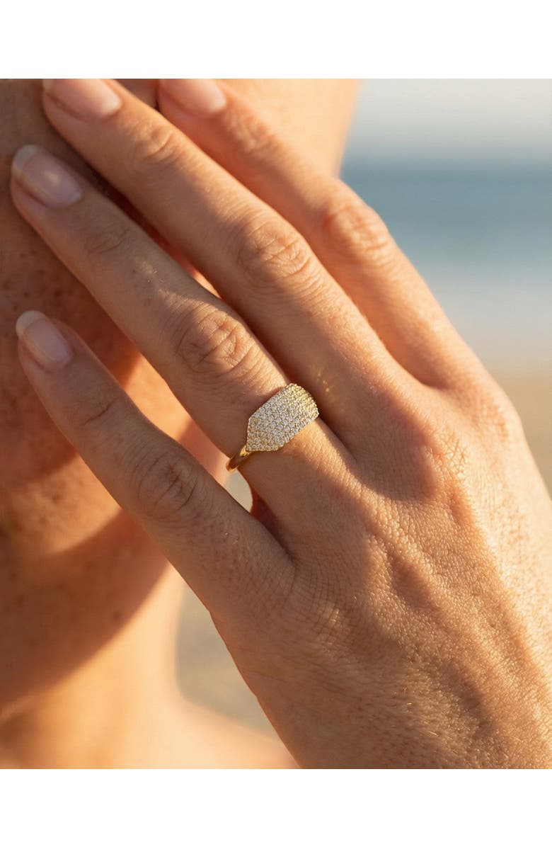 NATIVE GEM Id Ring, Alternate, color, Gold