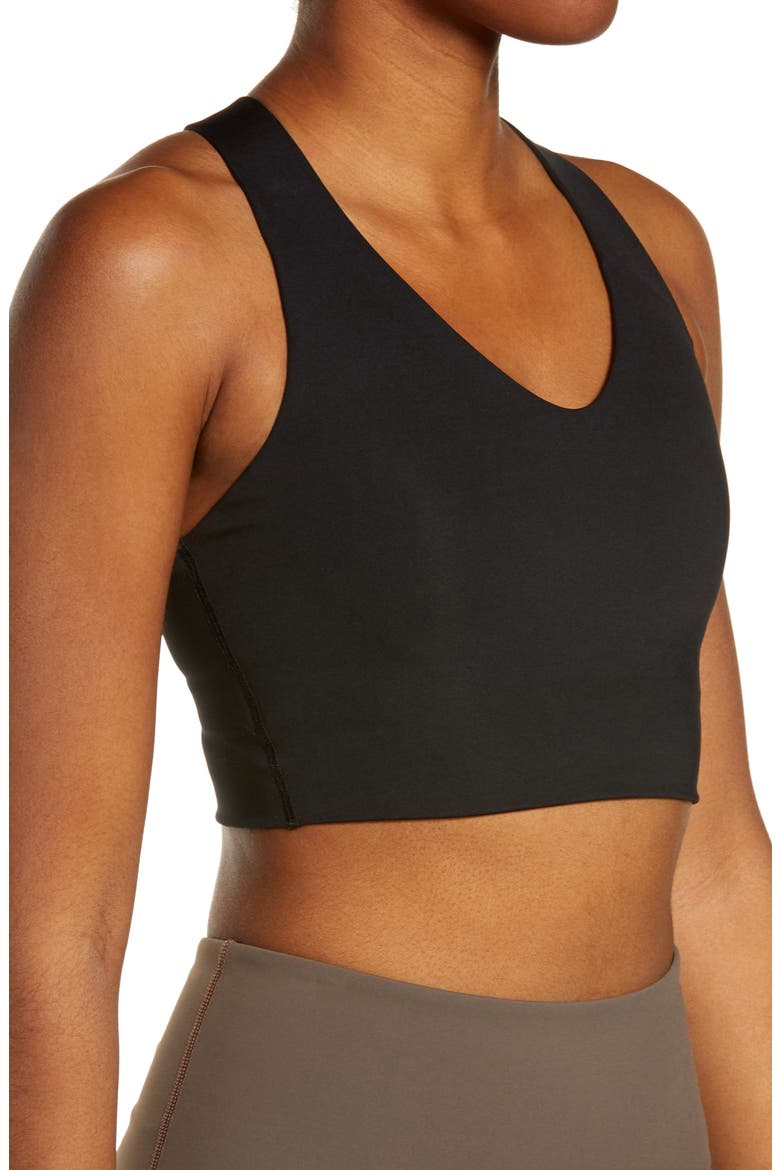 SPANXshape™ Get Moving Longline Sports Bra, Alternate, color, VERY BLACK