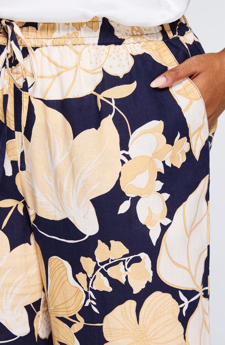 Estelle Valencia Floral Linen Blend Pants, Alternate, color,