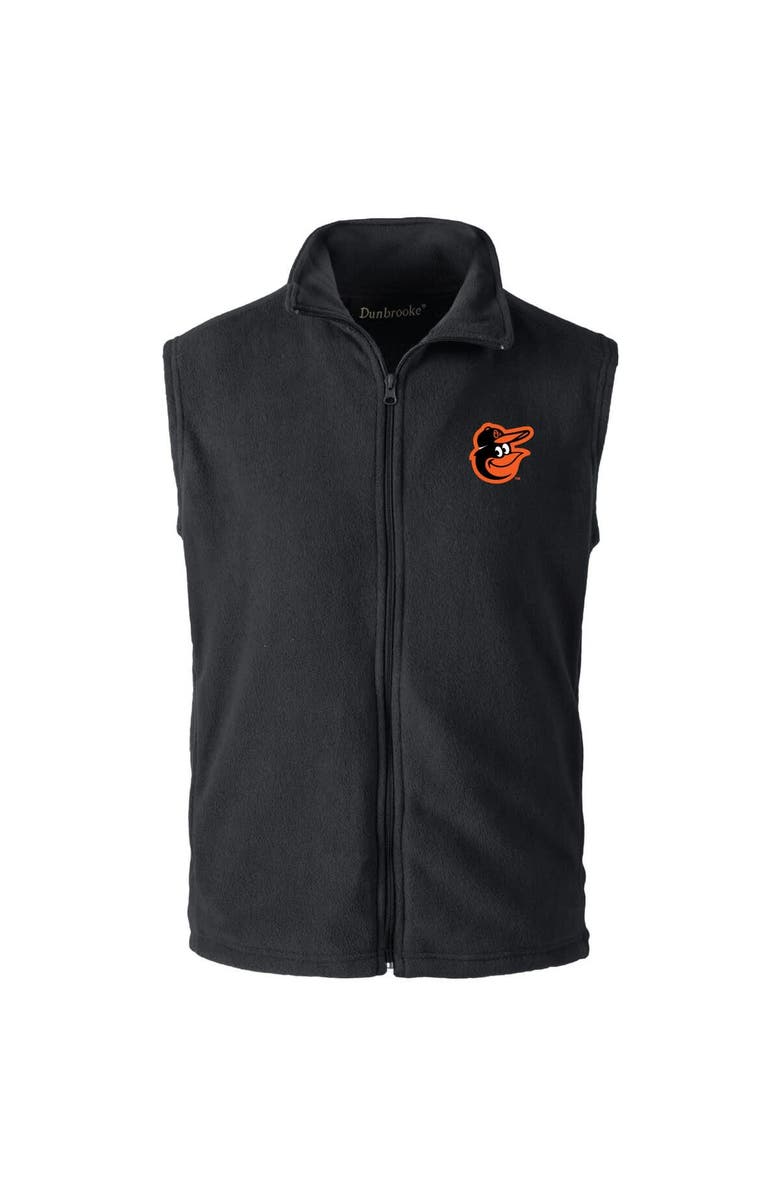 DUNBROOKE Men's Dunbrooke Black Baltimore Orioles Full-Zip Vest, Alternate, color, Black