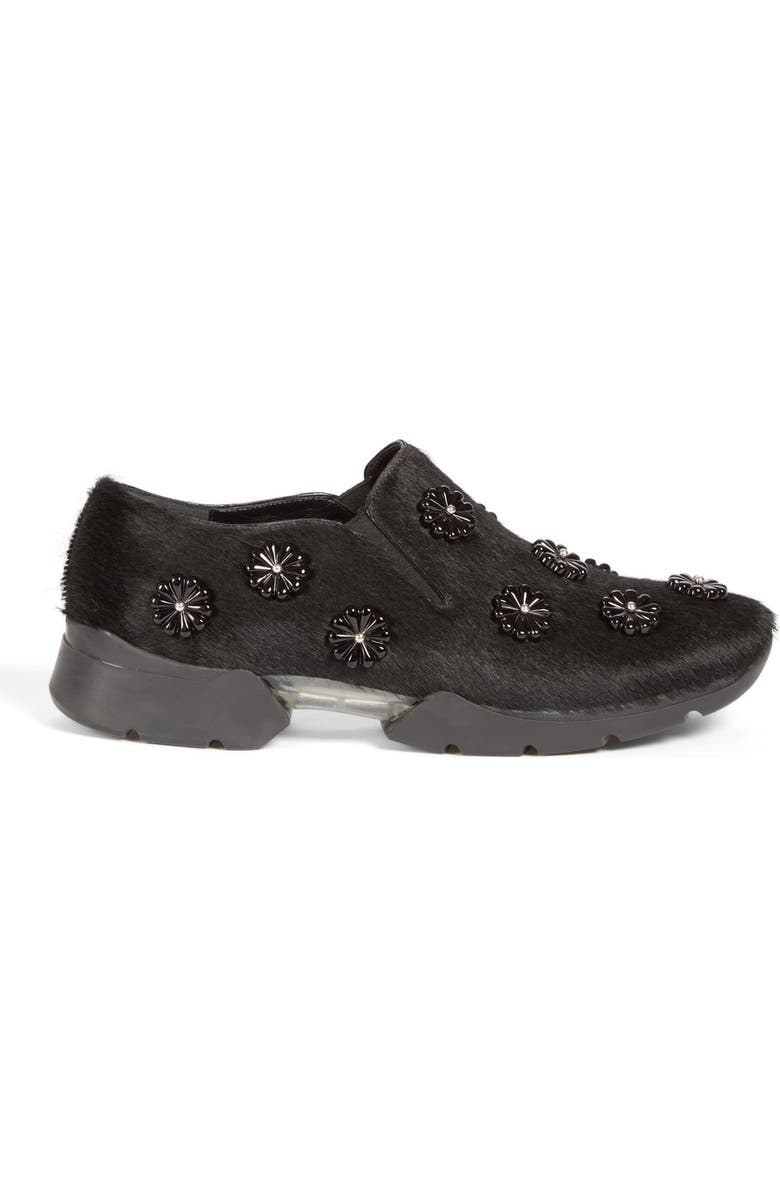 Simone Rocha Embellished Calf Hair Sneaker, Alternate, color,