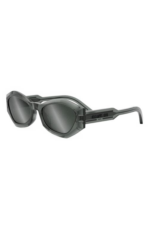 Dior 'signature B1u 55mm Butterfly Sunglasses In Gray