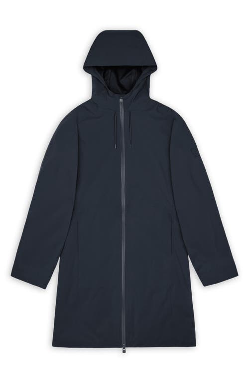 Rains Suva Waterproof Hard Shell Raincoat In Blue