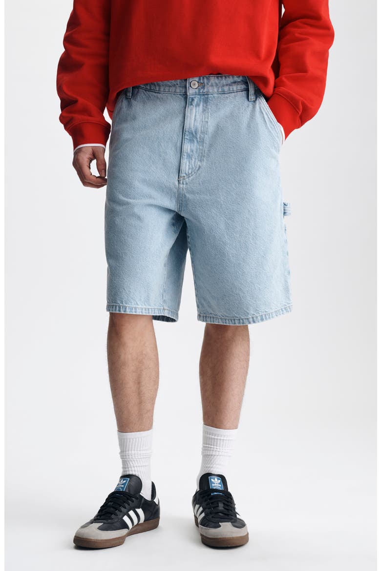 Williamsburg Relaxed Fit Cotton Denim Carpenter Shorts, Main, color, LIGHT EVERYDAY DENIM