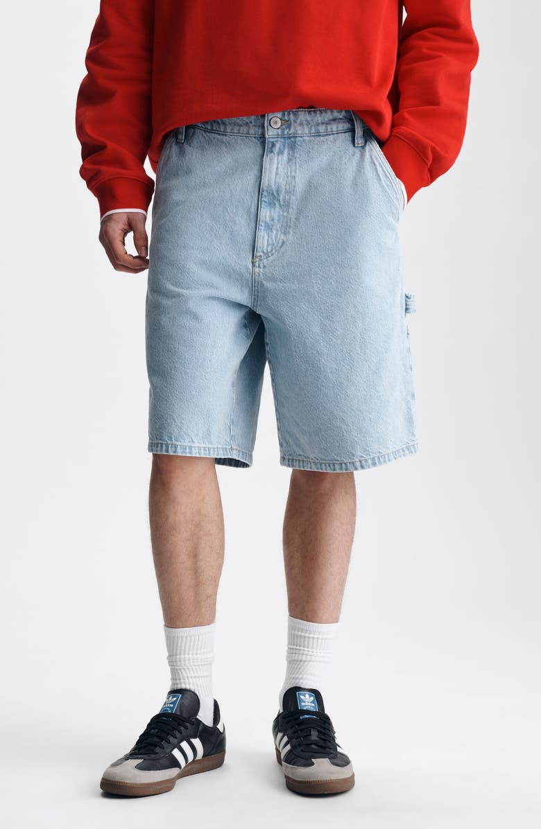 Brooklyn Industries Williamsburg Relaxed Fit Cotton Denim Carpenter Shorts, Main, color, 