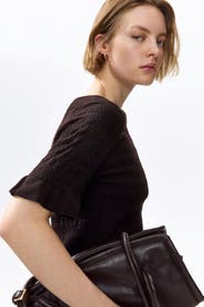H&M Textured-knit Top