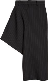 Sacai Pinstripe Twill Skirt