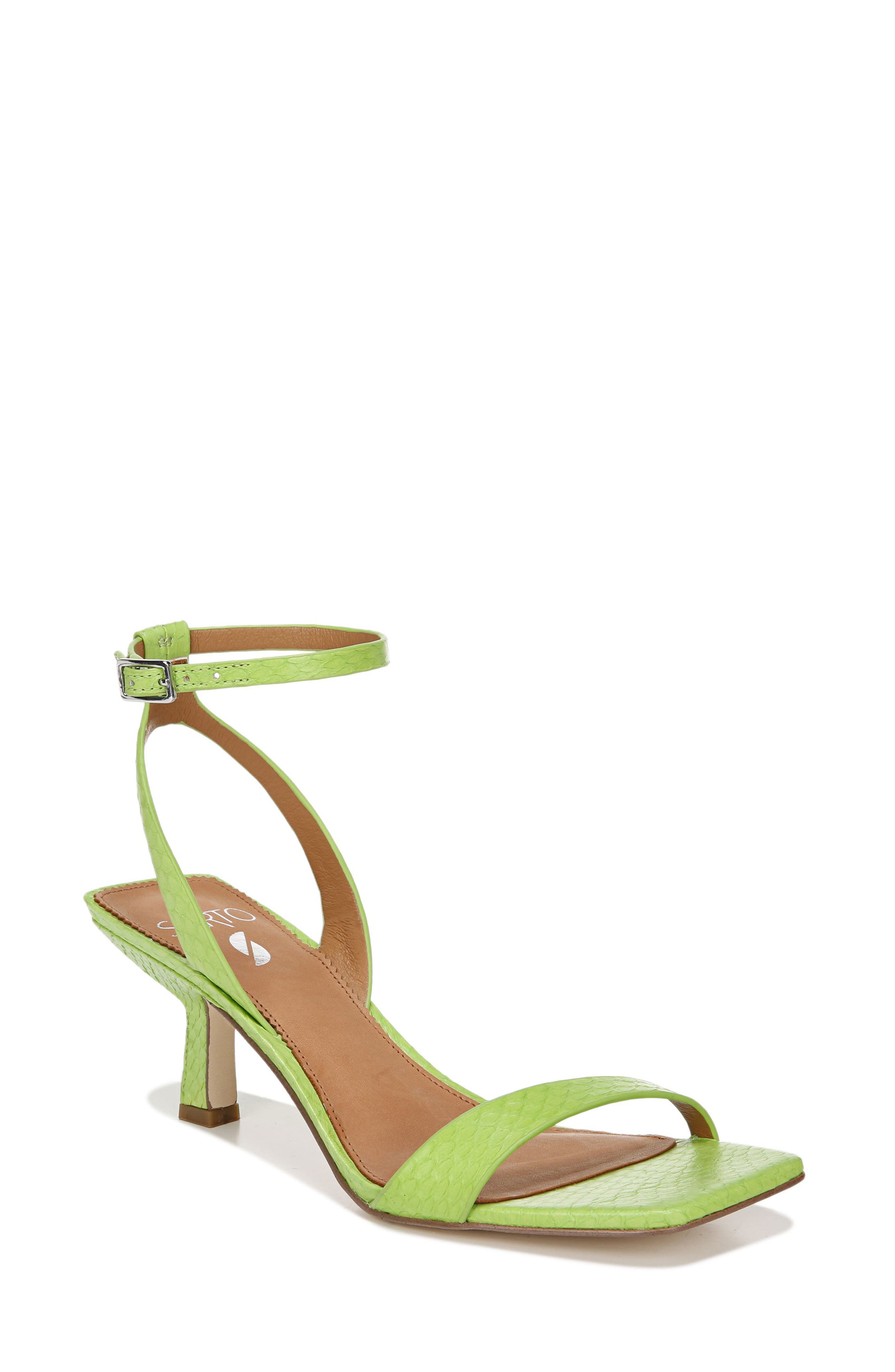 Bona Ankle Strap Sandal, Main, color, LIME LEATHER