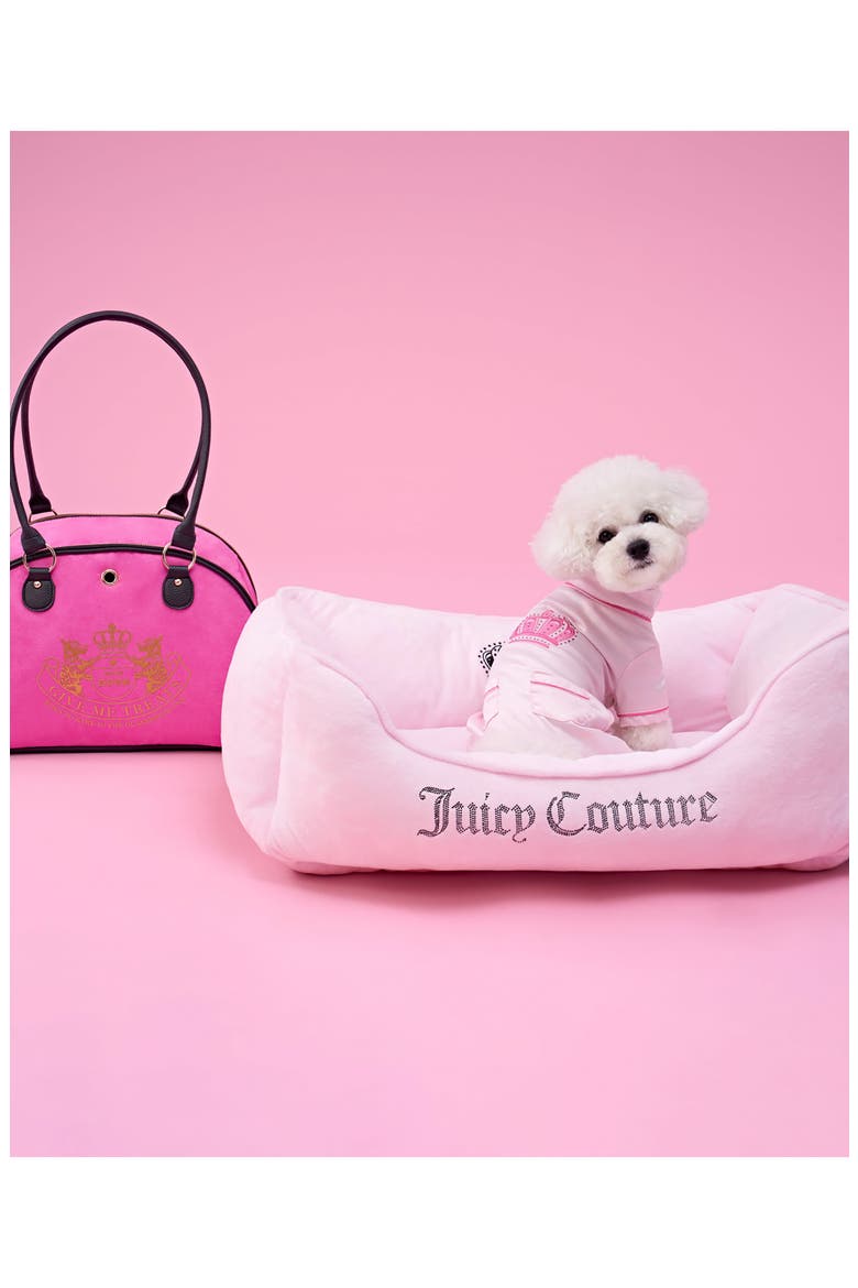 Crown Bling Pet Bed, Alternate, color, PINK