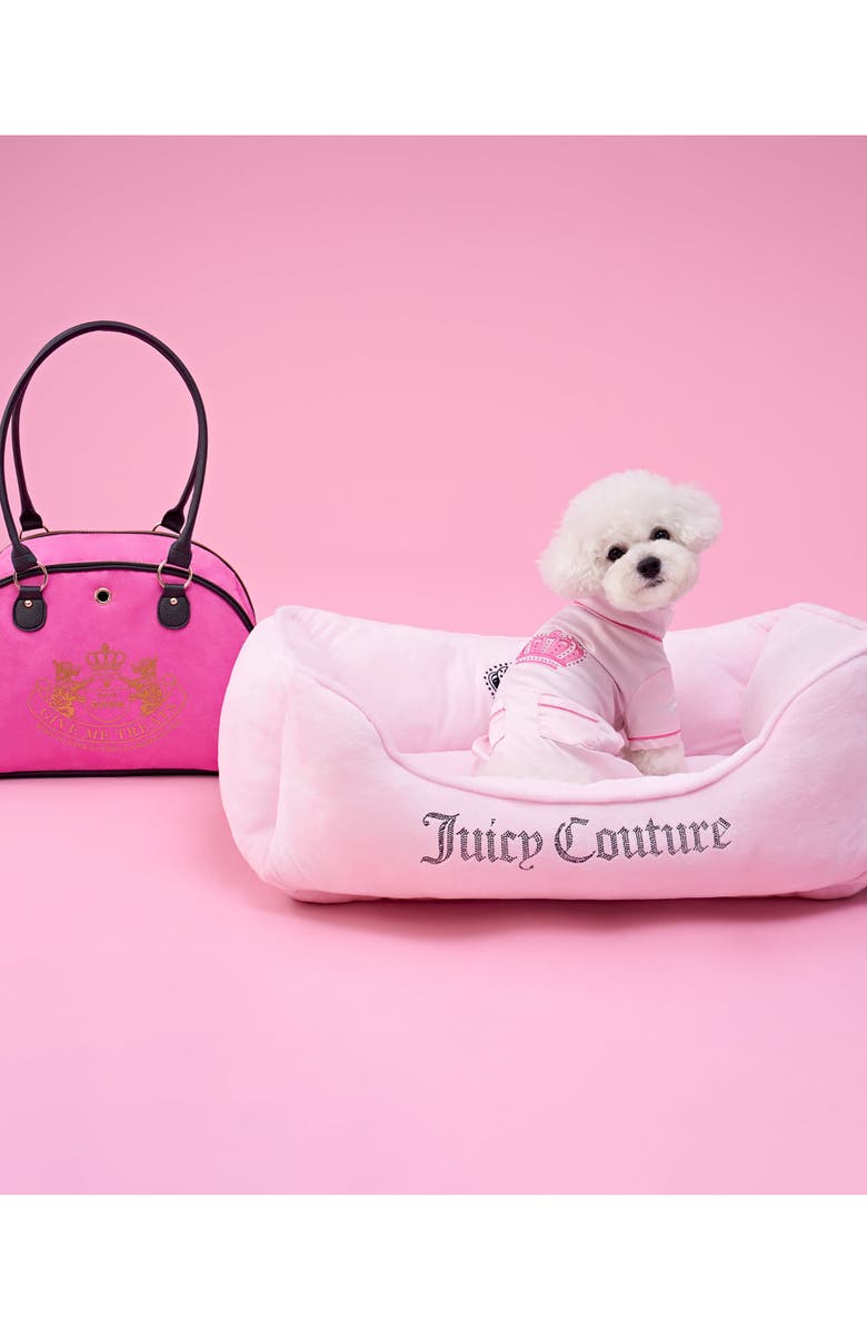 Juicy Couture Crown Bling Pet Bed, Alternate, color,