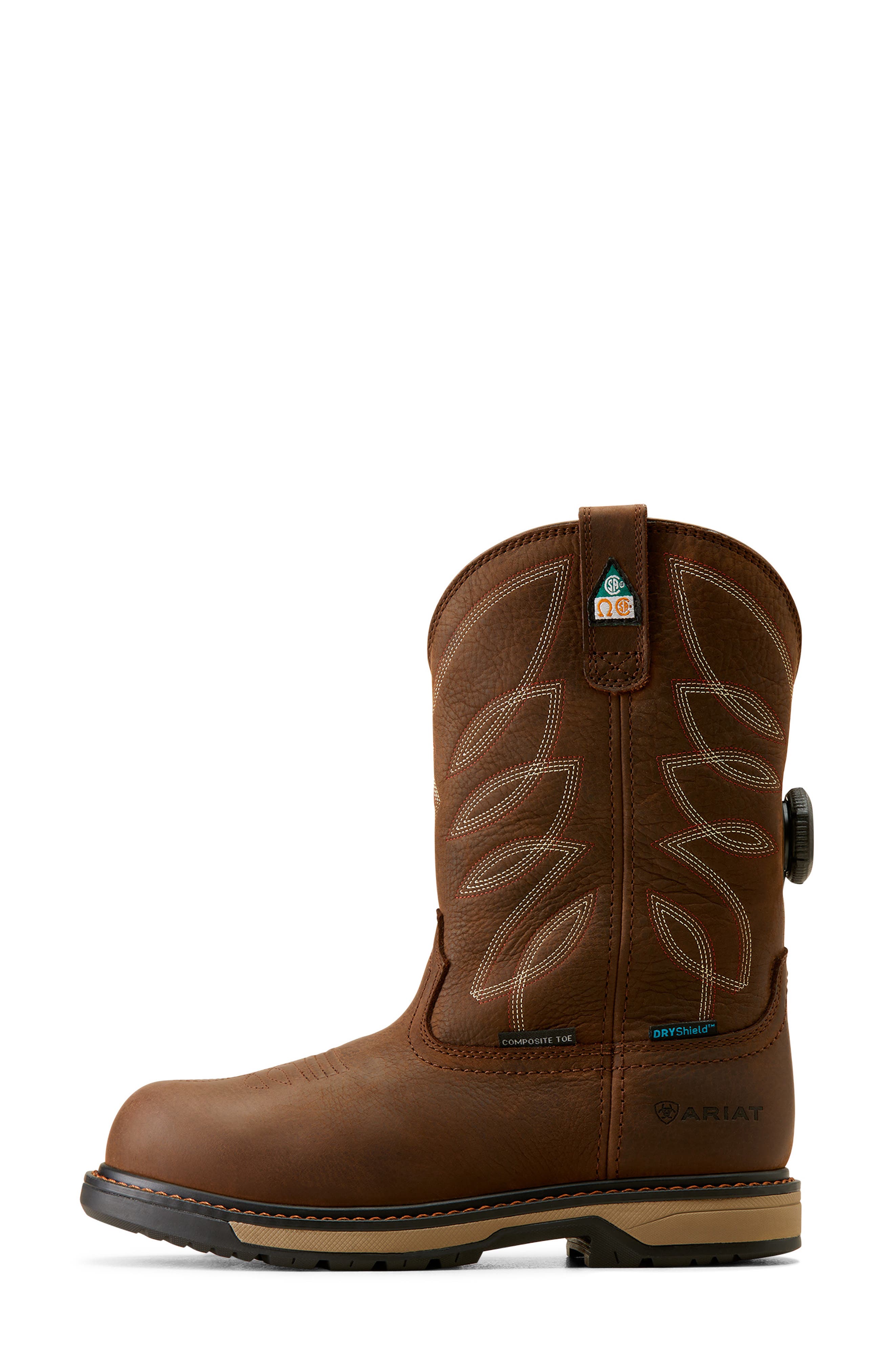 Ariat Riveter Pull-On Boot, Alternate, color, Brown