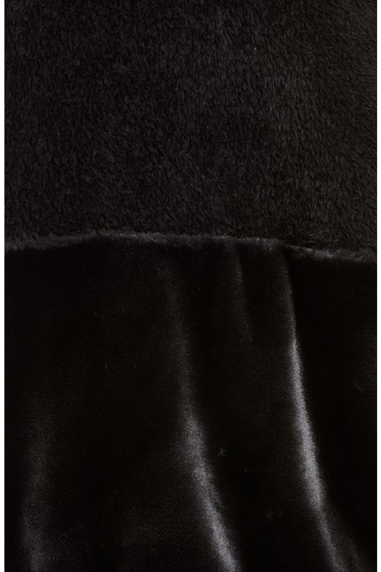 Marlene Faux Fur Jacket, Alternate, color, BLACK METALLIC