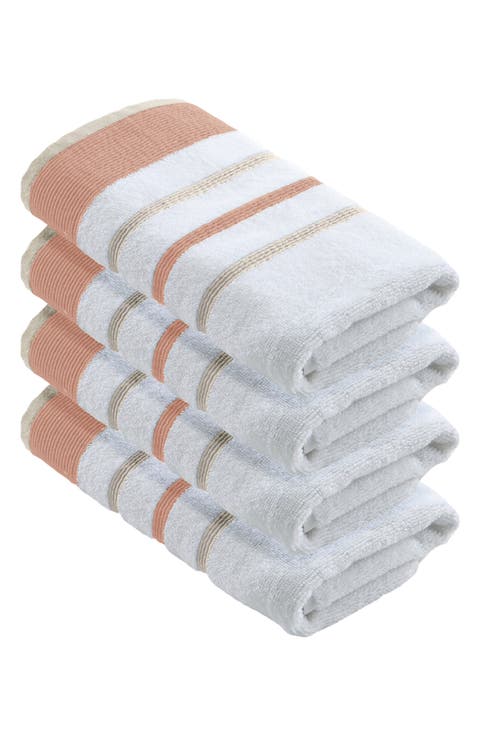 Luxurious Cotton 4-Pack Decorative Hand Towels