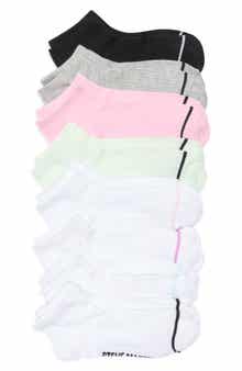 Steve Madden 8-Pack Stripe Ribbed Low Cut Socks