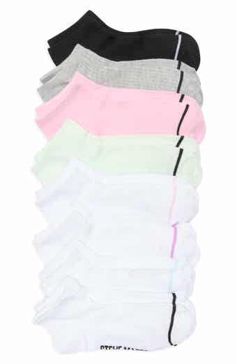 Steve Madden 8-Pack Stripe Ribbed Low Cut Socks