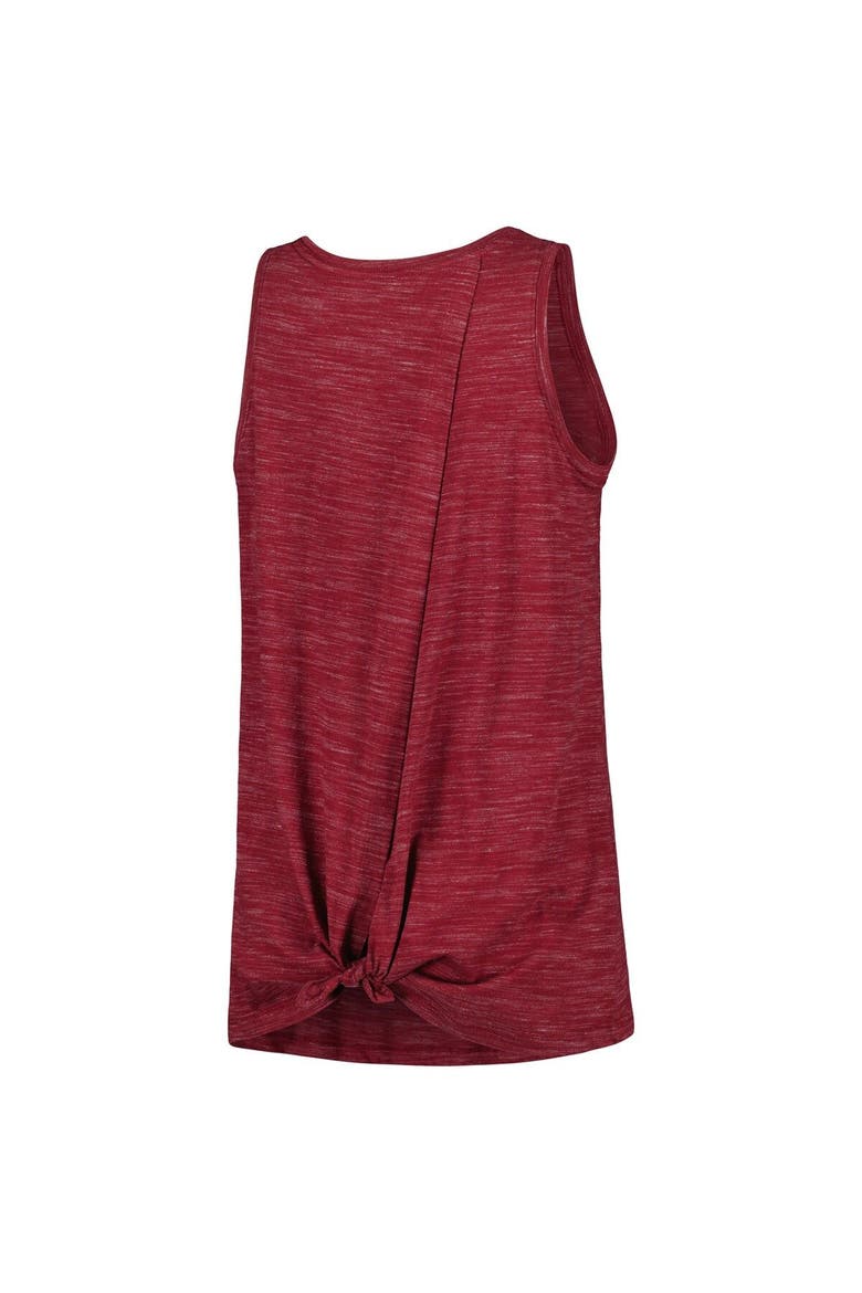 Women's New Era Burgundy Washington Commanders Space Dye Tie-Back Tank Top, Alternate, color, Burgundy