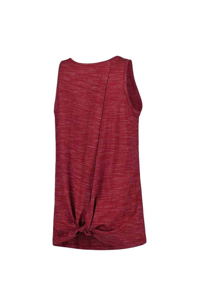New Era Women's New Era Burgundy Washington Commanders Space Dye Tie-Back Tank Top, Alternate, color,