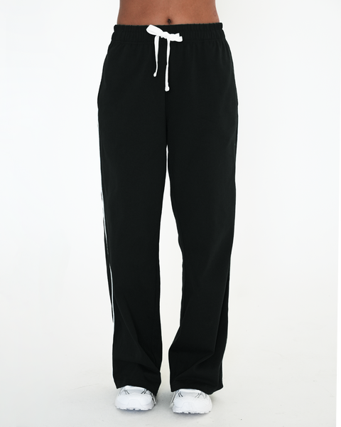 Rugby Piping Relaxed Wide Leg Pant