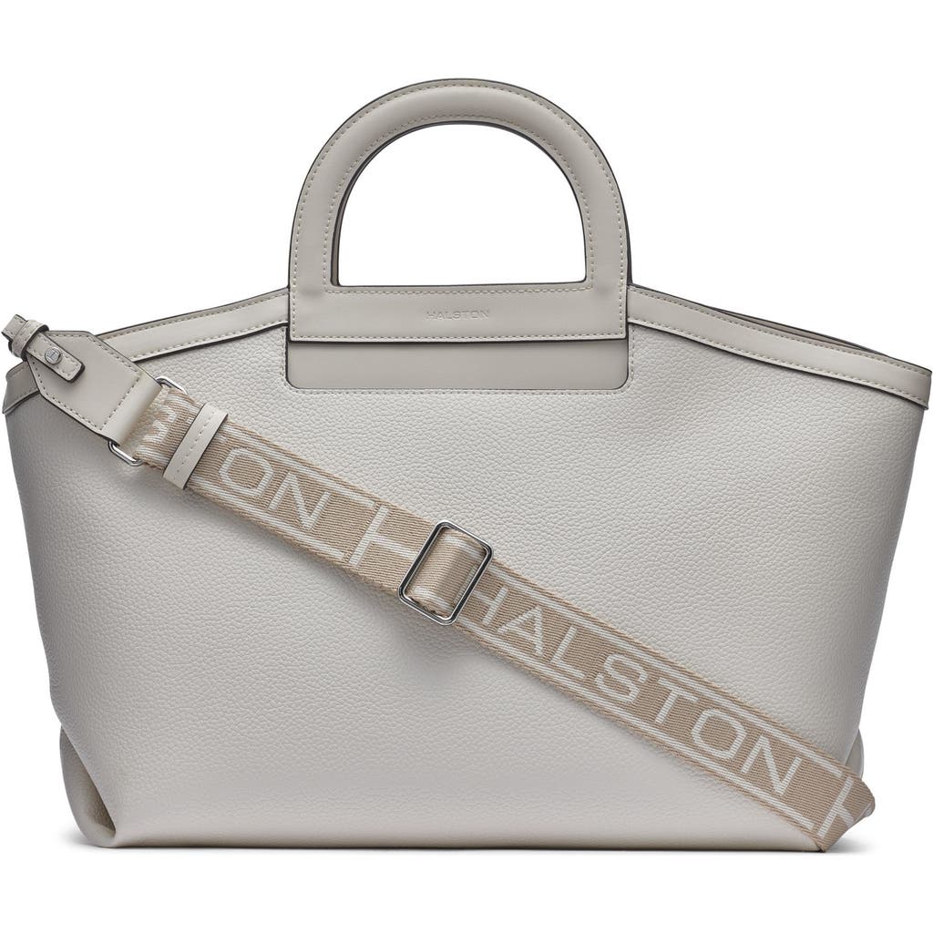 Shop Halston Joni Tote Bag In Cream