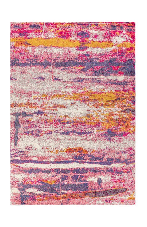 Contemporary POP Modern Abstract Brushstroke Area Rug