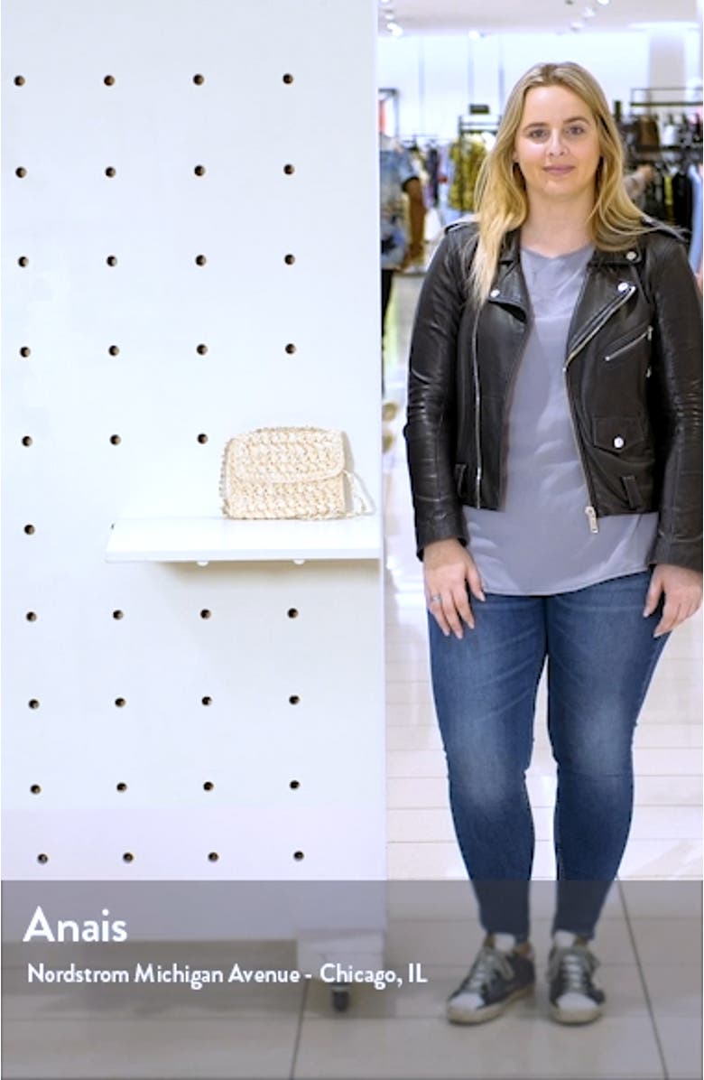 Fiji Woven Straw Shoulder Bag, sales video thumbnail