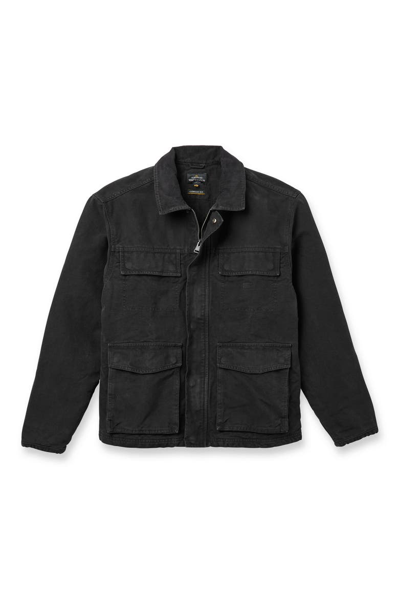 Waterman Refugio Cotton Canvas Jacket, Alternate, color, PHANTOM