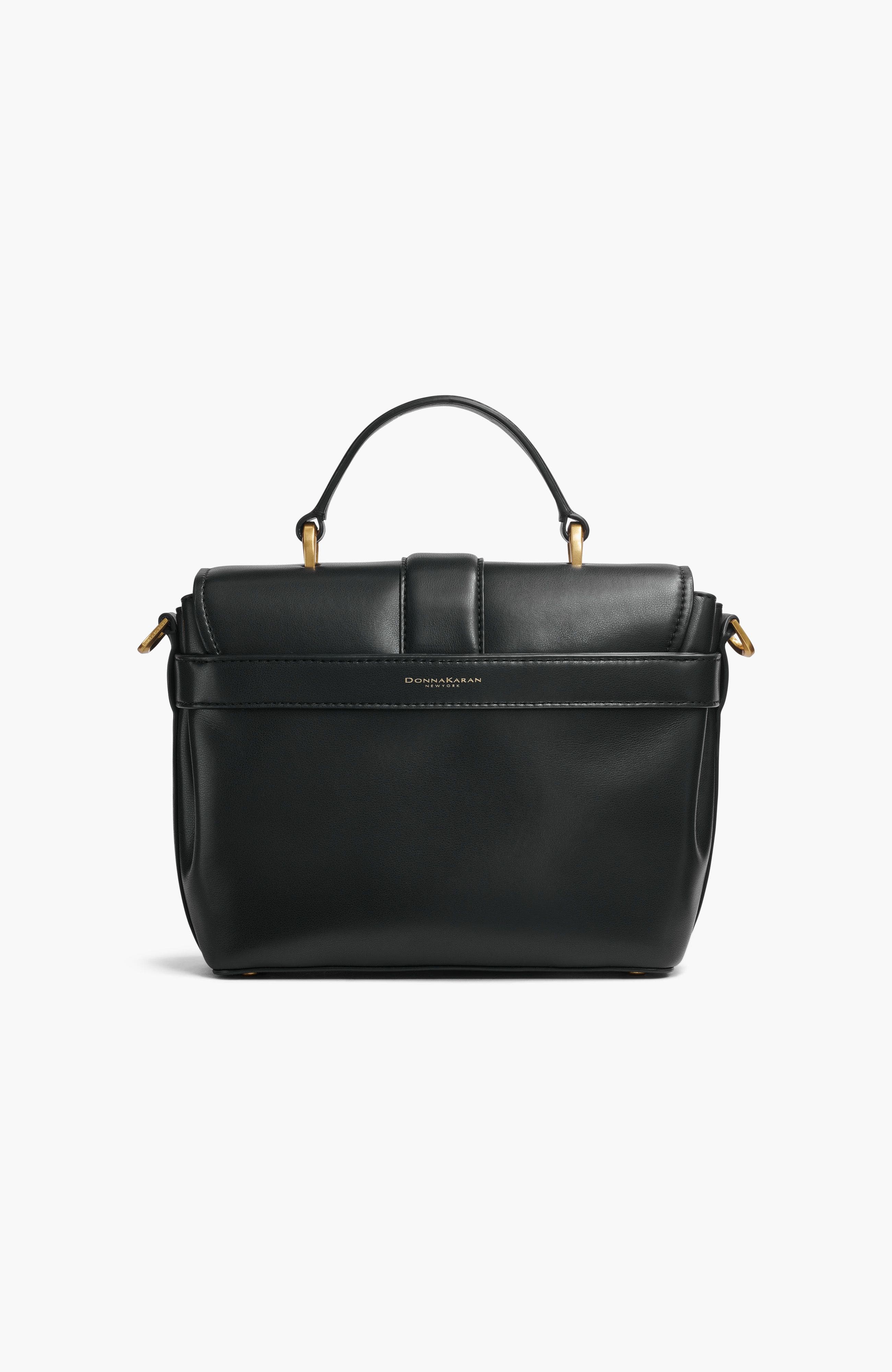 Donna Karan New York Valley Stream Satchel, Alternate, color, Blk/Gold