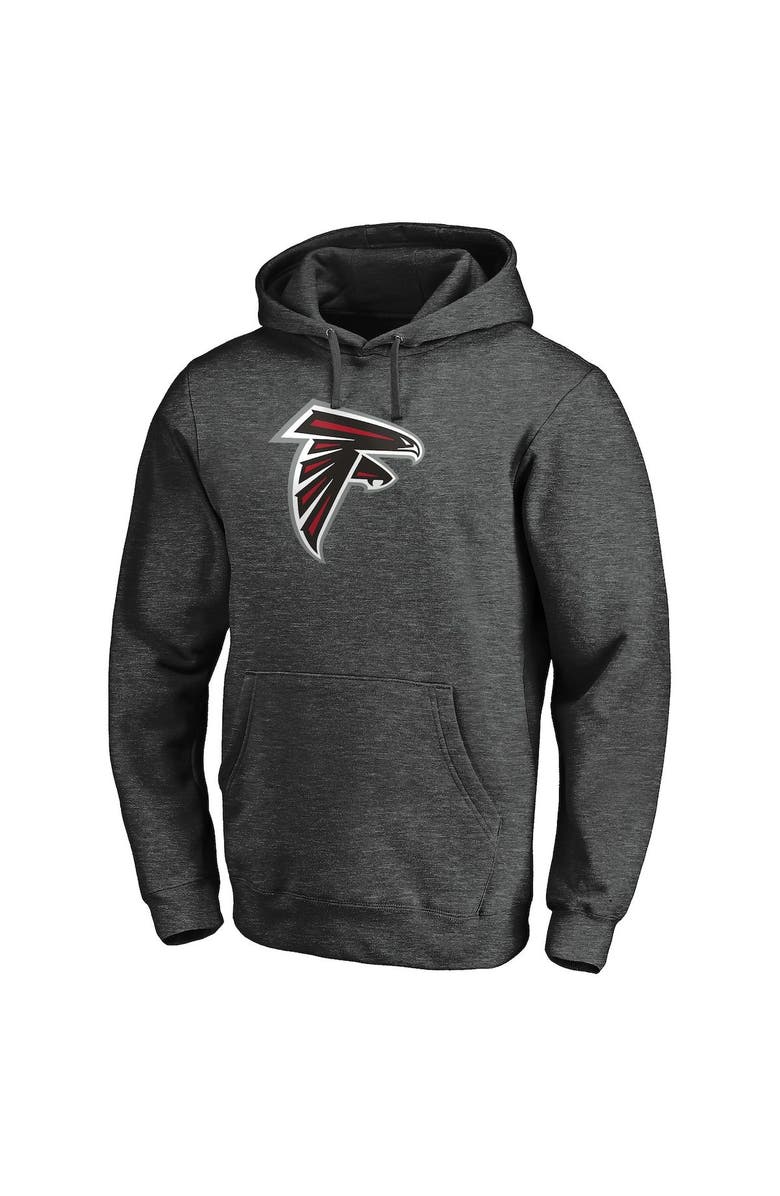 FANATICS Men's Fanatics Branded Heathered Charcoal Atlanta Falcons Big & Tall Primary Logo Pullover Hoodie, Alternate, color, 