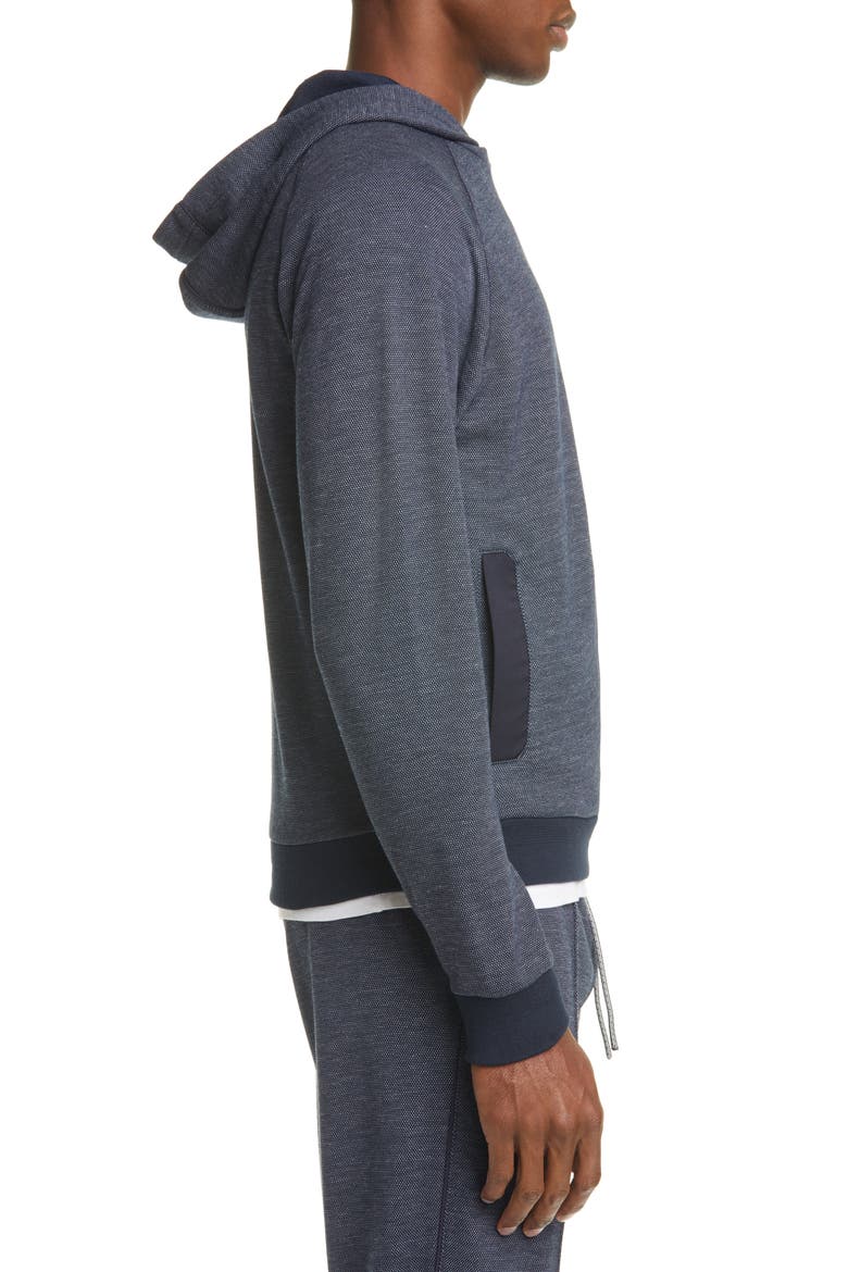 Cotton Blend Hoodie, Alternate, color, NAVY